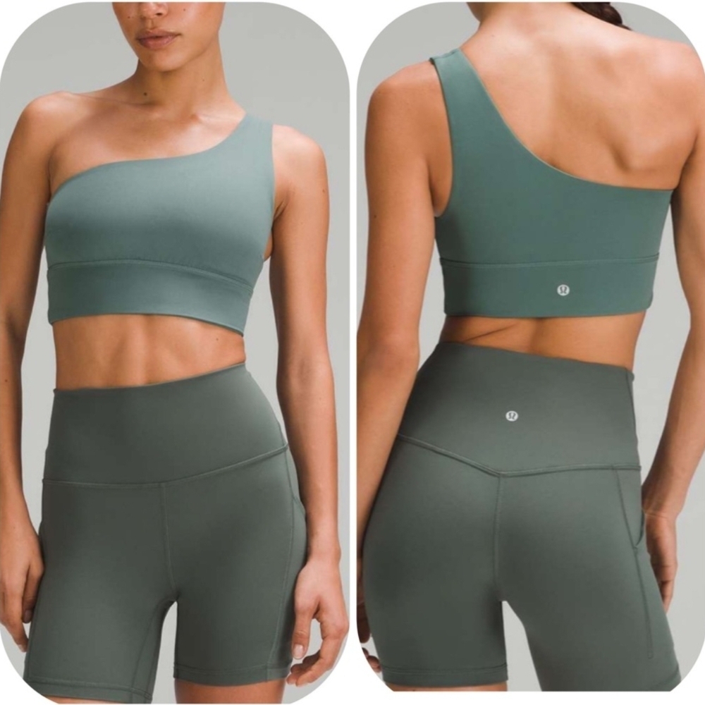 Lululemon Aling Assymetrical One-Shoulder Sports Bra Size 8